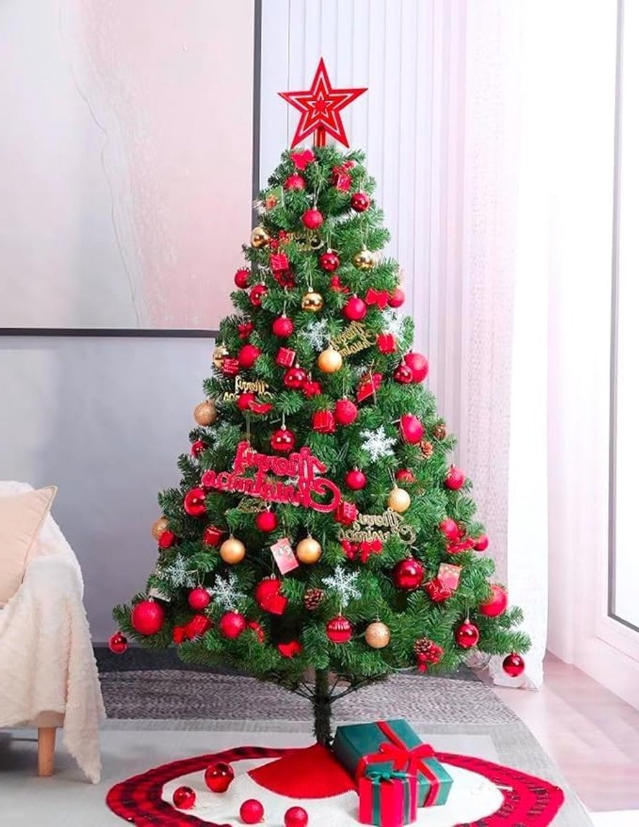 Matte en Glanzende Rode Kerstballen - 24 Stuks Versieringen voor Kerstboom, Feestdagen en Bruiloften (3cm)