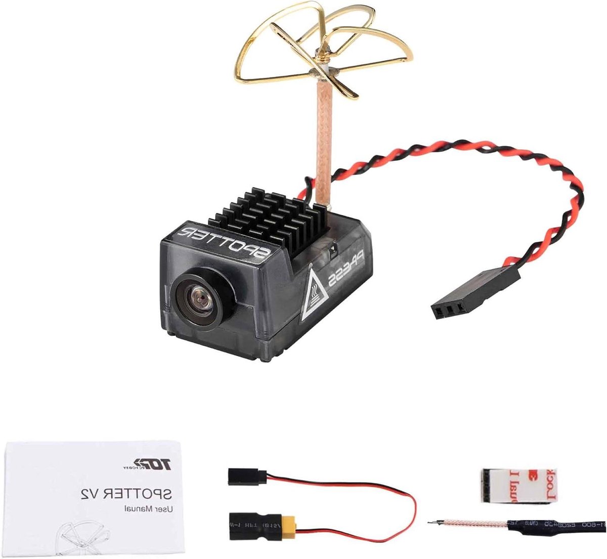 FPV Micro Camera - AIO Cam Drone Camera - RC Hobby - Geïntegreerde Microfoon - FOV170 - Black