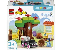 LEGO DUPLO Bluey Pizzameisjes met Muffin en Bluey Educatief Speelgoed voor Peuters 10469