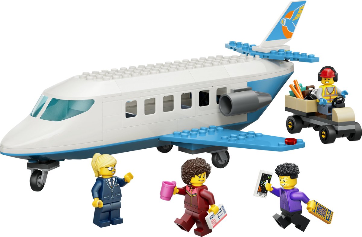 LEGO City Passagierstoestel Vliegtuig Speelgoed voor Kinderen Vanaf 4 Jaar 60492 — afbeelding 4