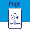 Page logo met een icoon van een druppel met een vinkje erin. "PH-Huidneutraal" staat onder het icoon.