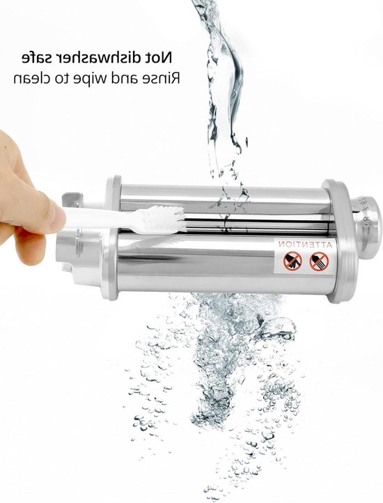 Set van 3 Pastarollers en Spaghetti Cutter voor Bosch Keukenmachines - Fettuccine Accessoires voor Thuis Koken van Merkloos — afbeelding 3