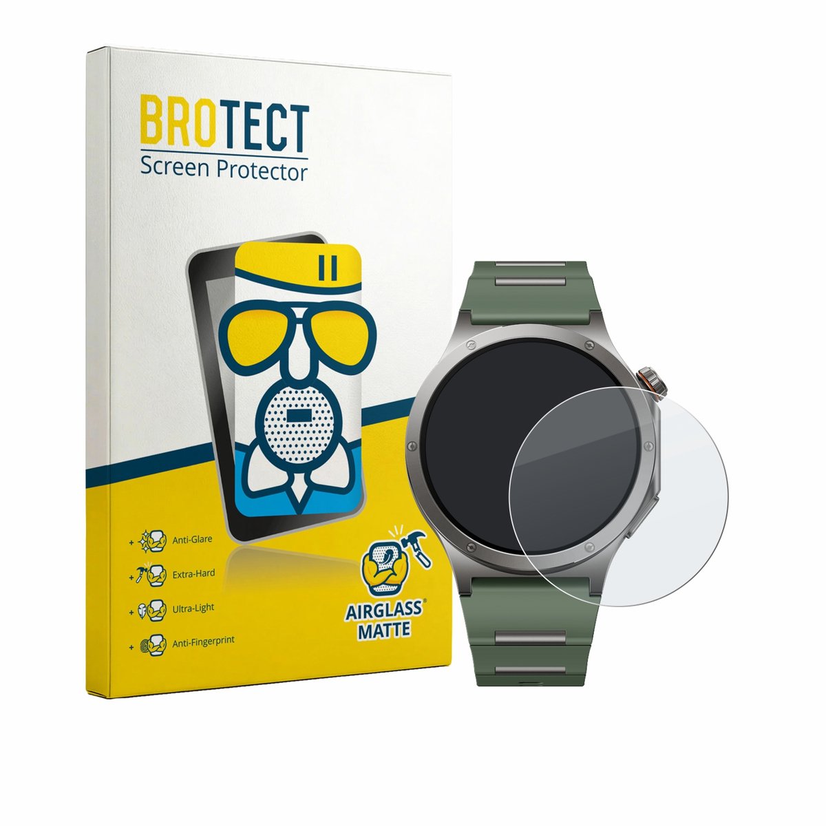 BROTECT - Screenprotector voor OnePlus Watch 4 - Folie Beschermfolie Beschermglas matte
