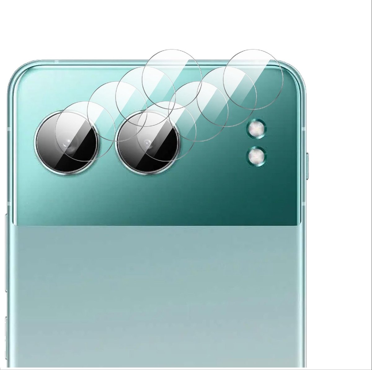 Allecto - Ultradunne camerabeschermer - HD gehard glas - 4-pack - Bescherming voor OnePlus Nord 4 - Transparant - Perfecte pasvorm