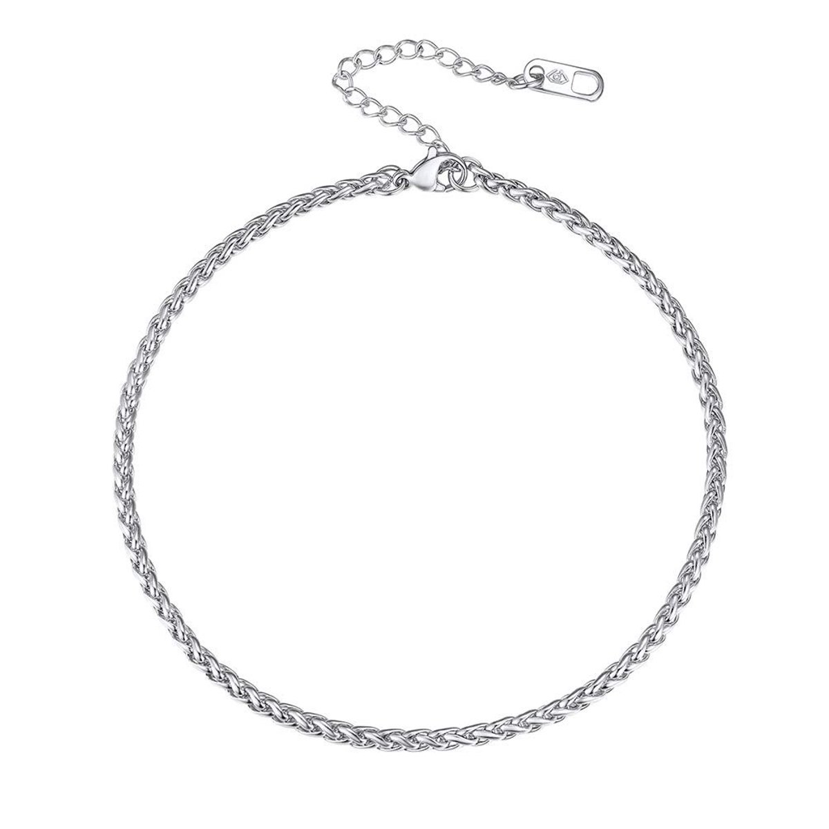 PROSTEEL Verstelbare Rvs Enkelband voor Dames - 22cm Retro Stijl