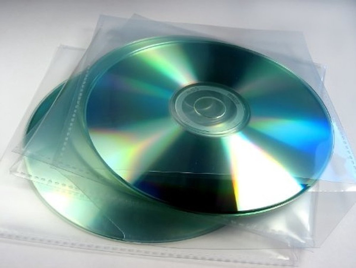 PVC CD Sleeve met Flap - 100 Stuks - 80 Micron Transparant