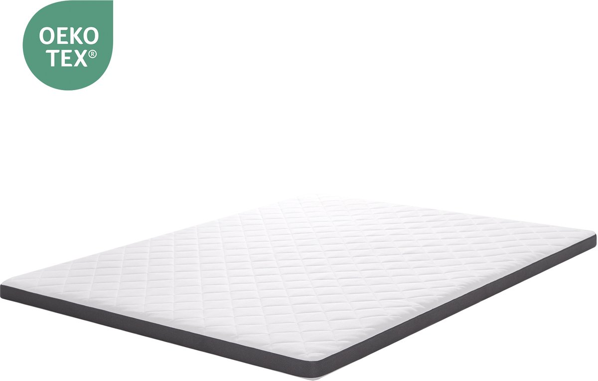 Schuimmatras 140x200 cm – H3 Medium – 7 cm Hoog – 7 Zones Ergonomisch – OEKO-TEX Gecertificeerd – Licht & Ondersteunend