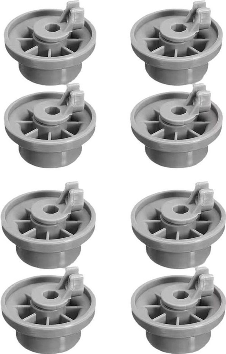 Geschikt voor Bosch Siemens vaatwasser INFOnderste mandrollen - 8Individuele verpakking