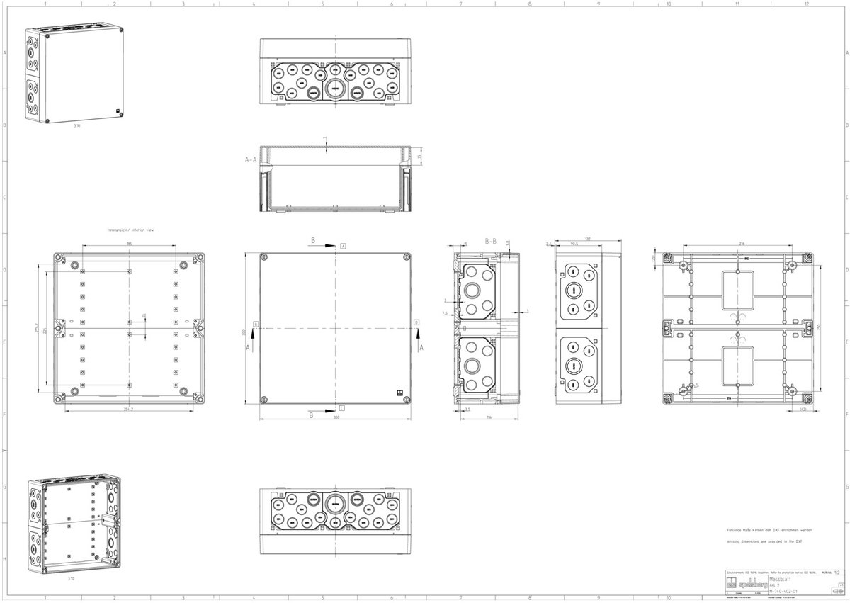 Spelsberg AKi 2-t Installatiebehuizing 300 x 300 x 132 Polycarbonaat Grijs 1 stuk(s)