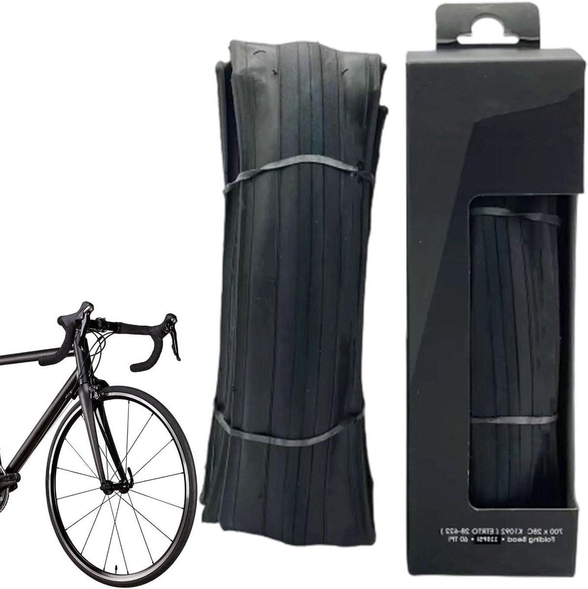Fietsbanden - Vouwbanden - Stadsfietsen - Lichtgewicht en lekbestendig - 700x28c - Zwart