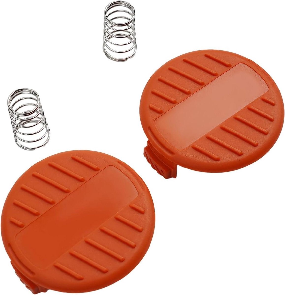 Trimmerspoel Afdekking - Snaartrimmer Dop - Gras Trimmen - Gereedschapsloze Installatie - 2 Stuks - Zwart