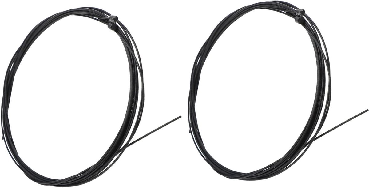 Fiets Remkabel Set - Remdraad Universeel - Fiets Reparatie - Roestvrij Staal - 170 cm - Zwart