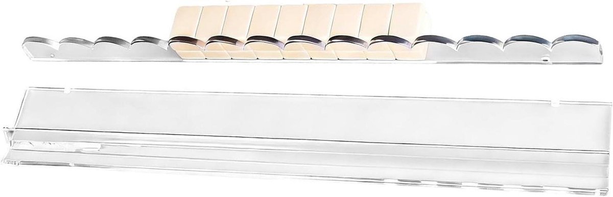 Mahjong Tegelhouders - Mahjong Racks - Spel Organiseren - Magnetische Stabiliteit - 50 cm - Transparant