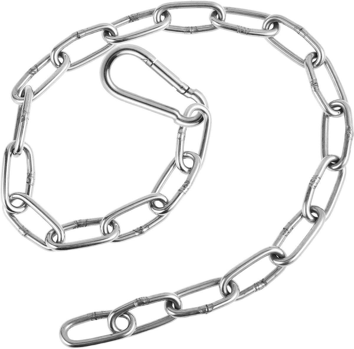 Fitness Handgreep - Kabelmachine Accessoire - Kracht Training - Universele Compatibiliteit - 60 cm - Zilver