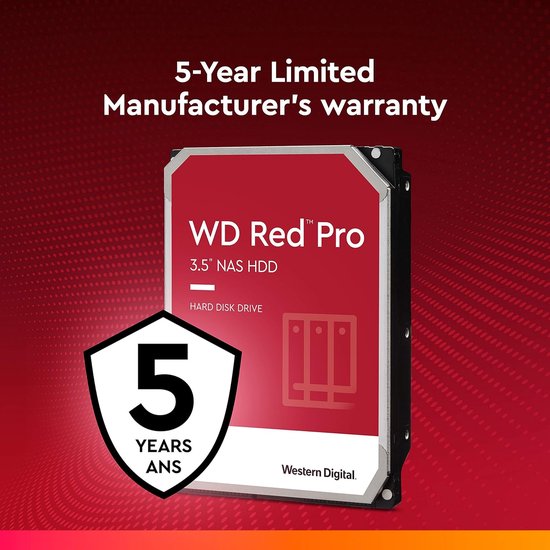NAS Harde Schijf - Interne Harde Schijf - Data Opslag - Voor 24/7 Gebruik - 4 TB - Rood — afbeelding 4