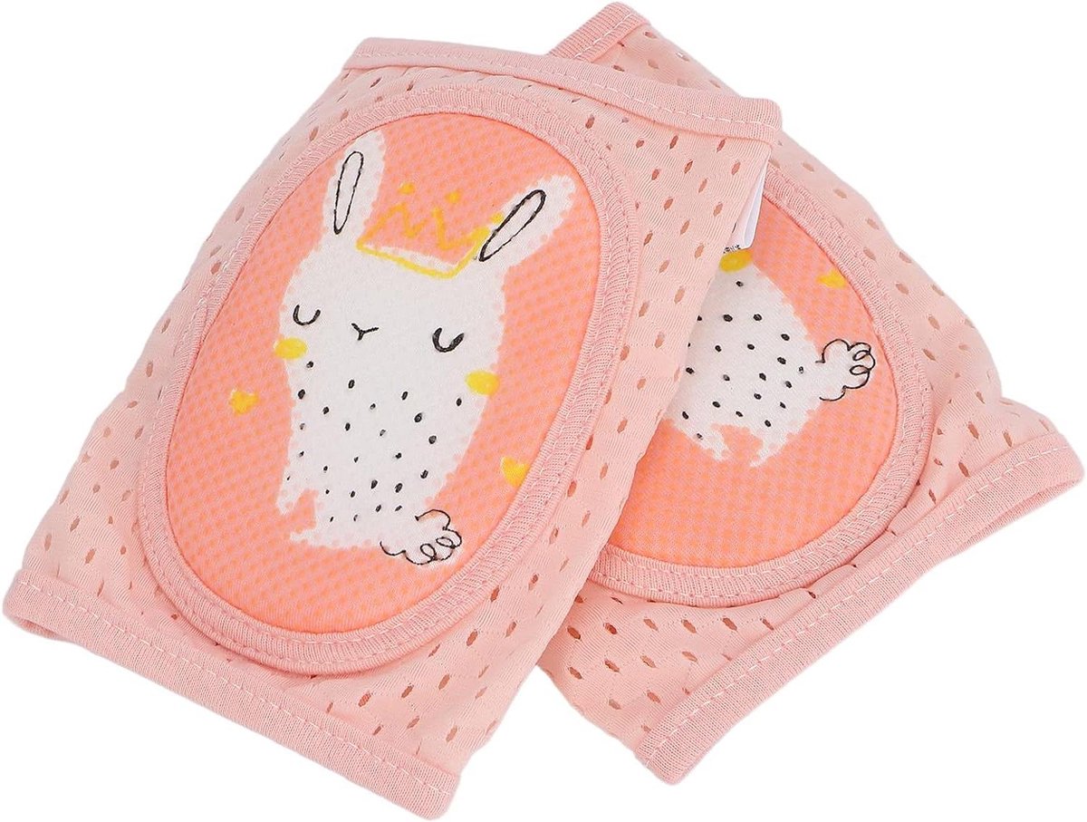 Baby Kniebeschermers - Baby Beschermers - Baby Kruipen Lopen - Antislip Ademend - 26.5 x 13.5 cm - Grijs