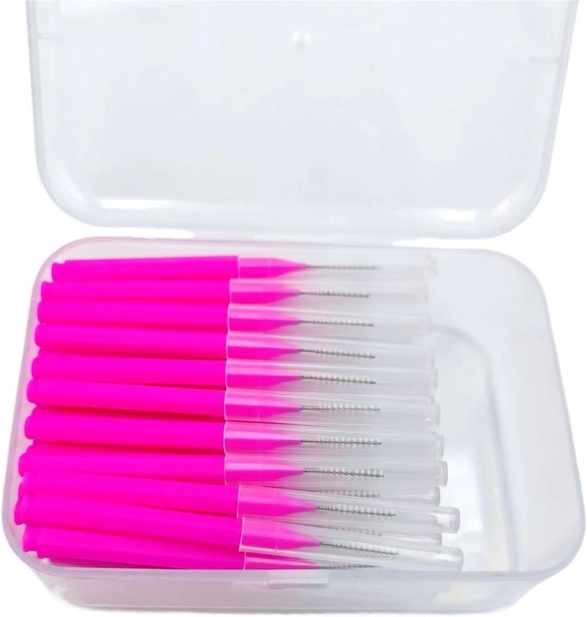 Interdentale borstels - Tandenstokers - Mondhygiëne - Zachte reiniging - 60 stuks - Roos