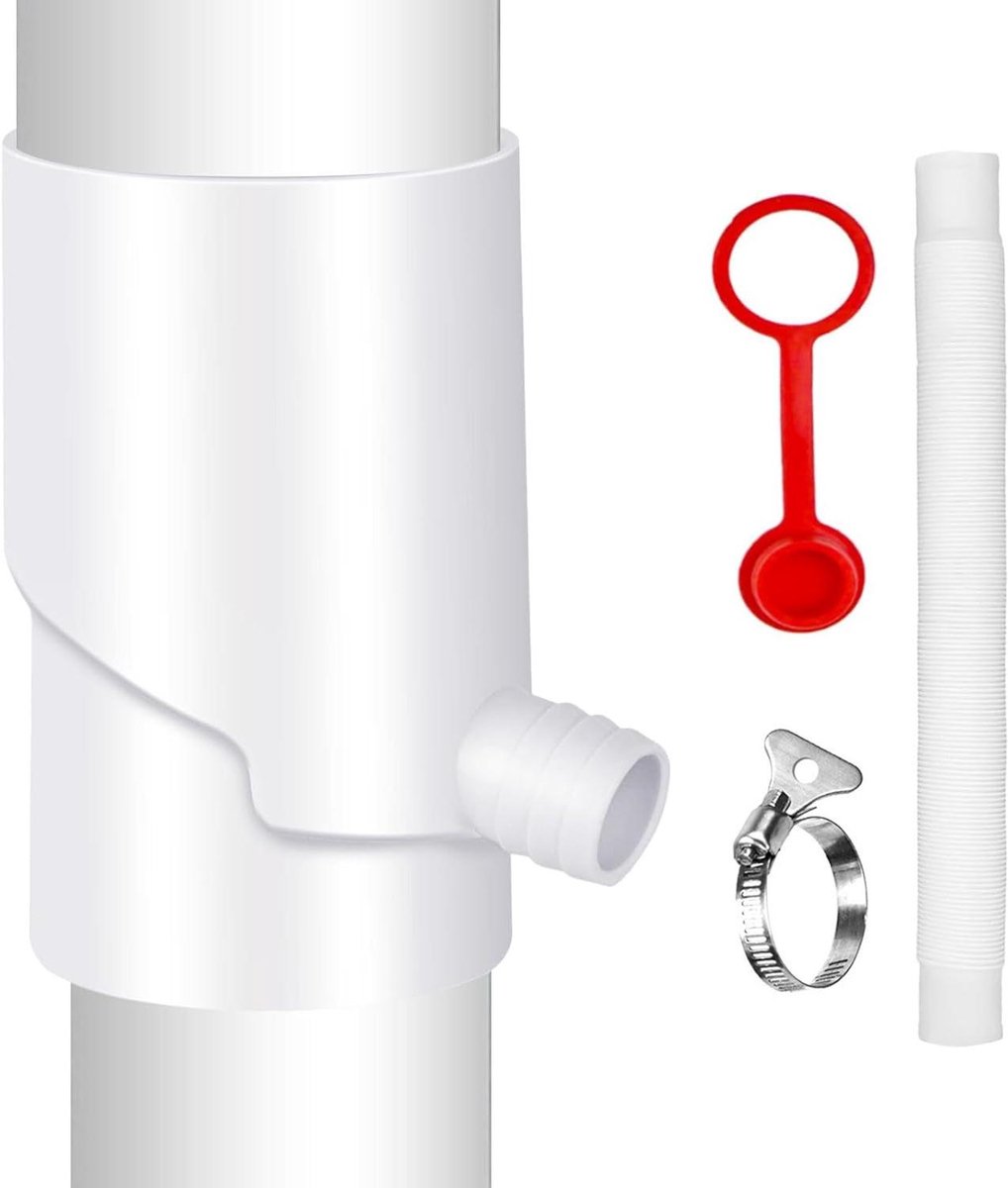Regenton Omvormer - Water Verzamelaar - Regenwater Opvangen - UV-Bestendig Materiaal - 10 cm x 10 cm - Wit