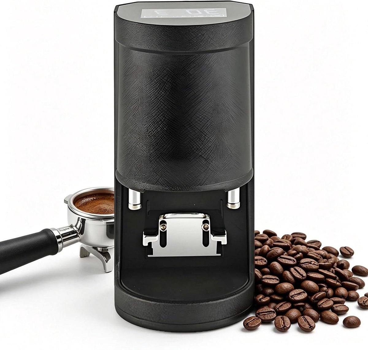 Automatische Koffiestamper - Elektrische Tamper - Consistente Espresso - Verstelbare Druk - 58 mm - Zwart