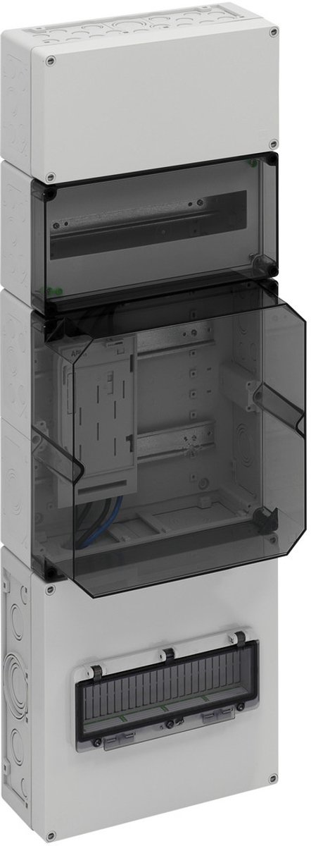 Spelsberg Meterverdeling, beschermingsgraad IP54/IP65, slagvastheid IK08, beschermingsklasse II, nominale isolatiespanning 400V AC, halogeenvrij, 75931001