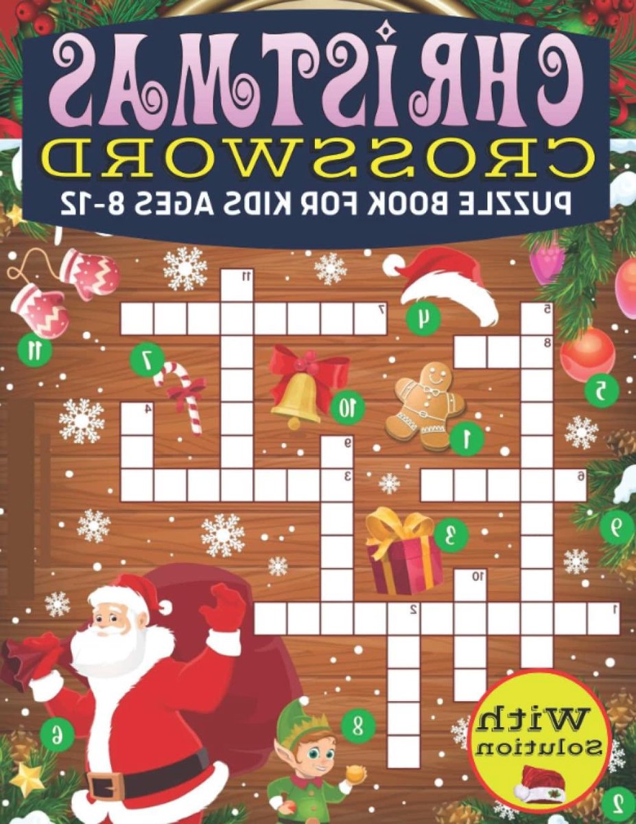 Kruiswoordpuzzelboek - Puzzelboek Kinderen - Feestelijke Ontspanning - Meer Dan 50 Puzzels - 121 Pagina's - Multicolor