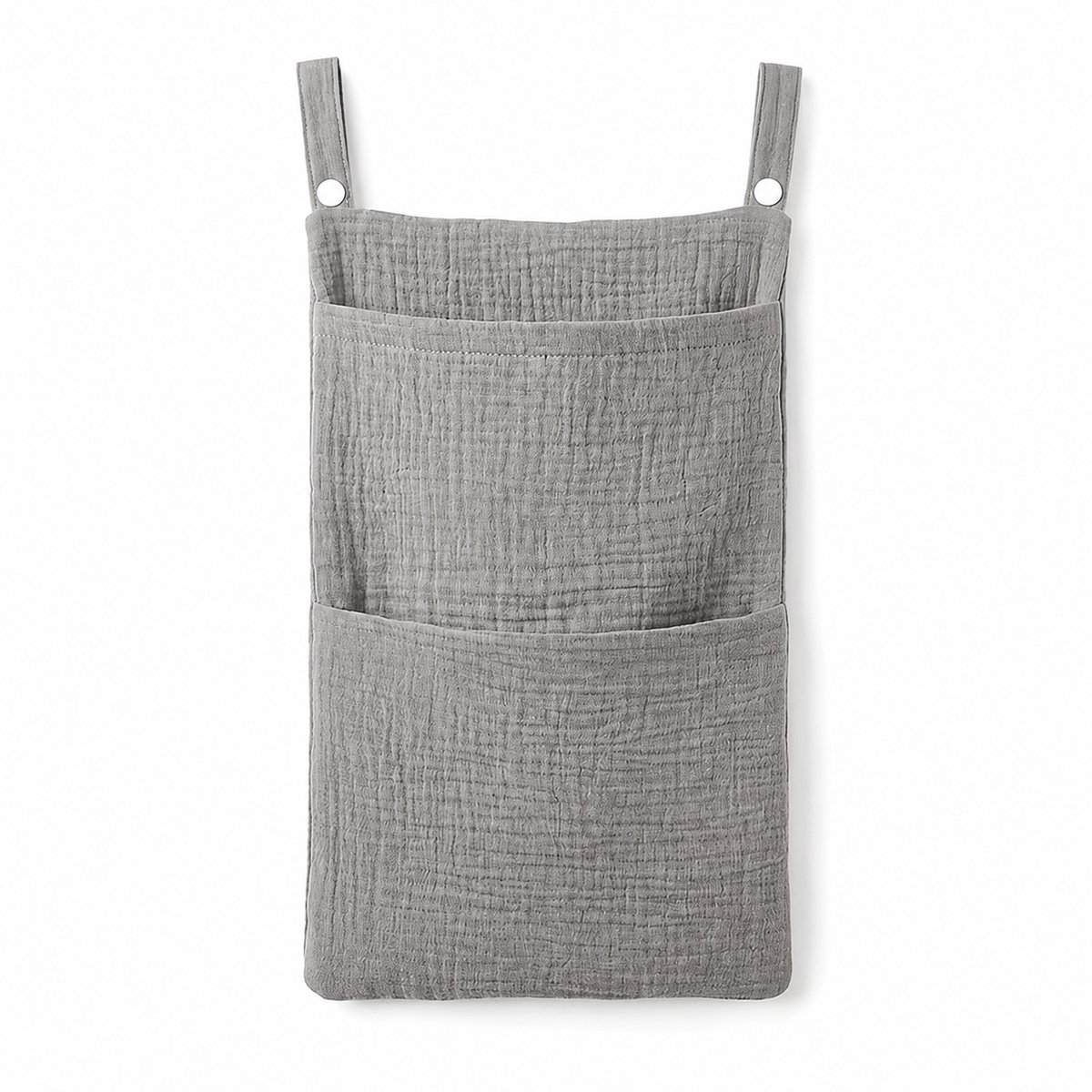 Vavida Box Organizer - Opbergzak - 2 Vakken - Box - Babykamer - Kinderkamer - Grijs - 47 x 21 cm