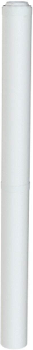 Brötje Verlengbuis K60 KR2000 DN 60/100 concentr. L=1995mm AL/PPs wit, 7308326