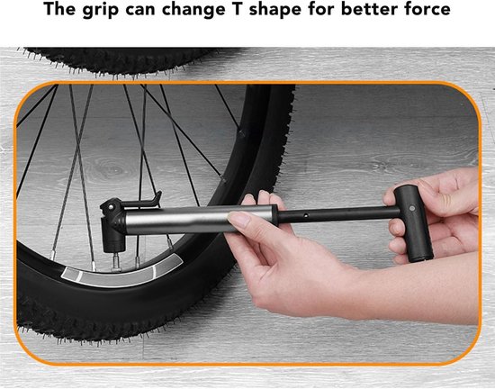 Compact Bicycle Pump, Frame Mounting Small Bicycle Pump Aluminum Alloy For Mountain Bikes — afbeelding 5