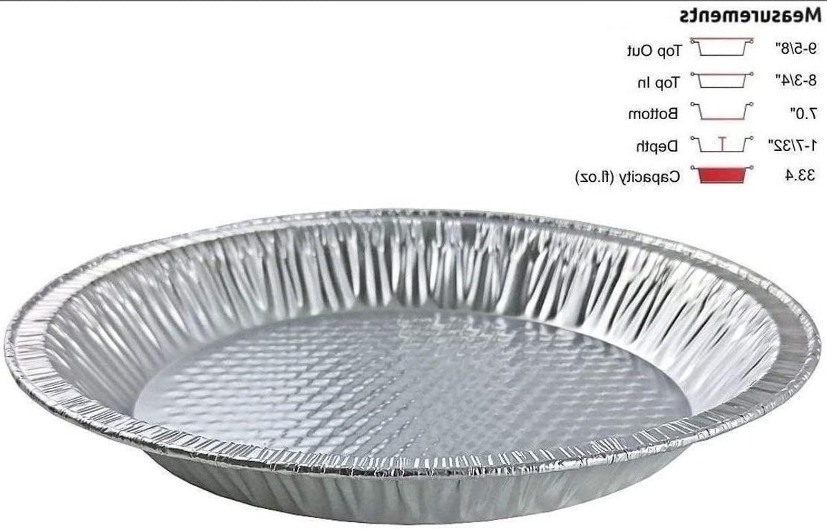 Aluminium Bakvorm - Wegwerp Taartbodem - Taarten Bakken - Ovenbestendig - Rond 24 cm - Zilver