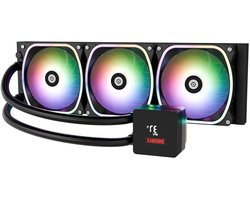 ENERMAX AQUAFUSION II 360mm ARGB AIO CPU water cooling|Dual Chamber|TDP 370W+|Intel LGA 1851/1700/115x/2066|AMD AM5/AM4|Digital display | 3x SquA RGB ADV 120 PWM fan|ELC-AQFS360-SQQ A