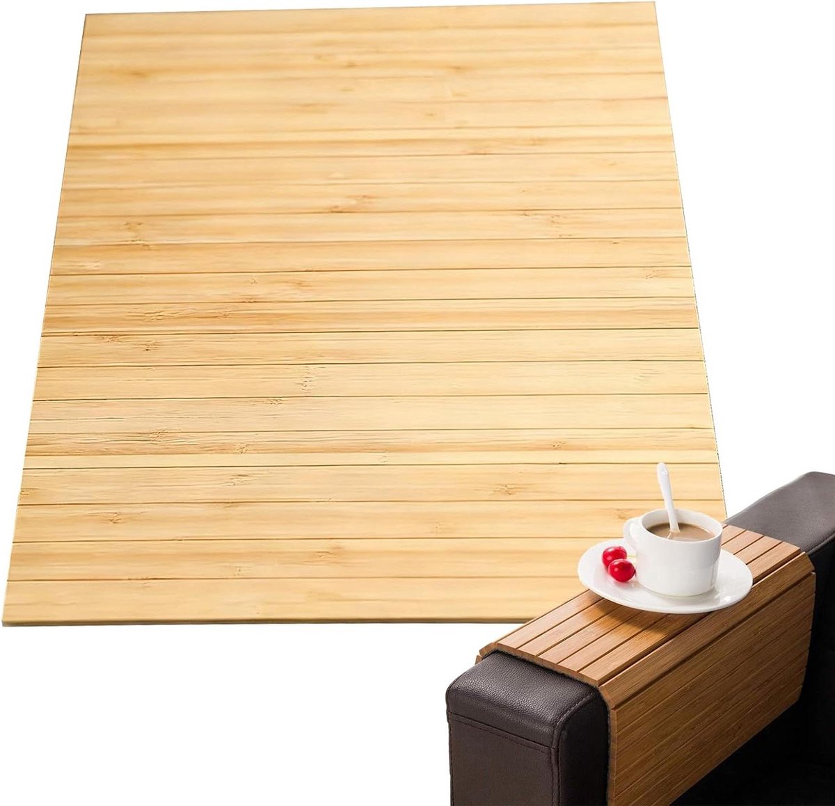 Sofa Armleuning Dienblad - Bank Tafel - Drankjes Plaatsen - Stabiel Antislip Ontwerp - 42x