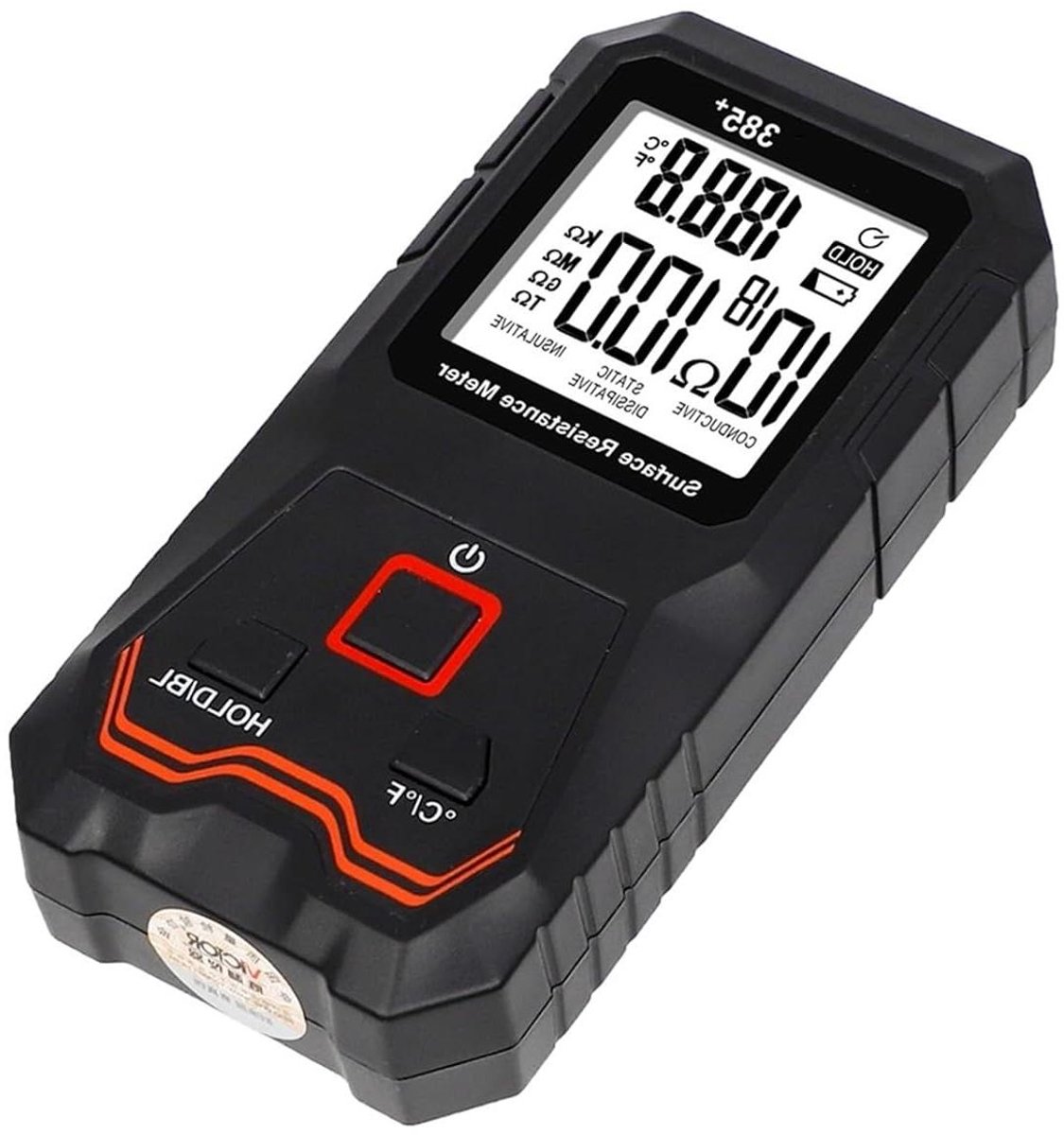 Weerstandsmeter - Isolatieweerstandstester LCR-meter - Elektrostatische metingen - Hoge precisie - 1KΩ tot 1000000MΩ - One Color