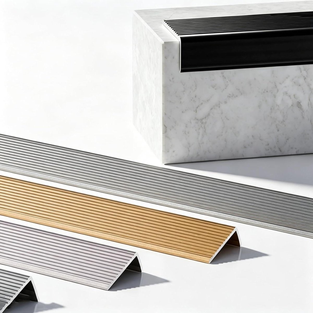 Traprand Profiel - Antislip Rand - Trap Veiligheid - Makkelijk Schoon - 90 cm - Zilver