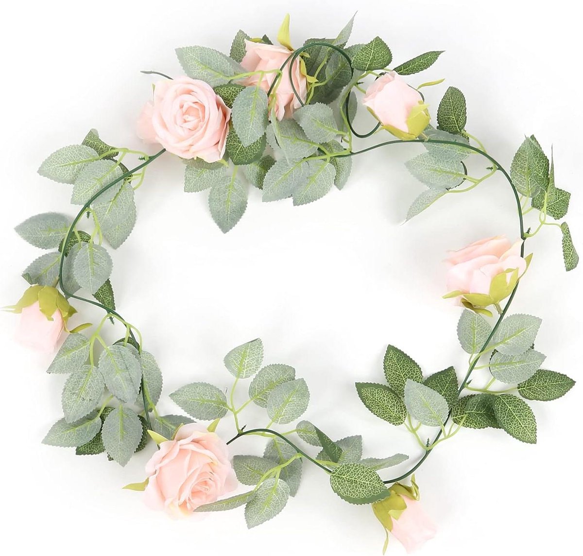 Kunstmatige Roos Slier - Nep Bloem Garland - Decoratie Kamer - Flexibel en Vol - 2 meter -