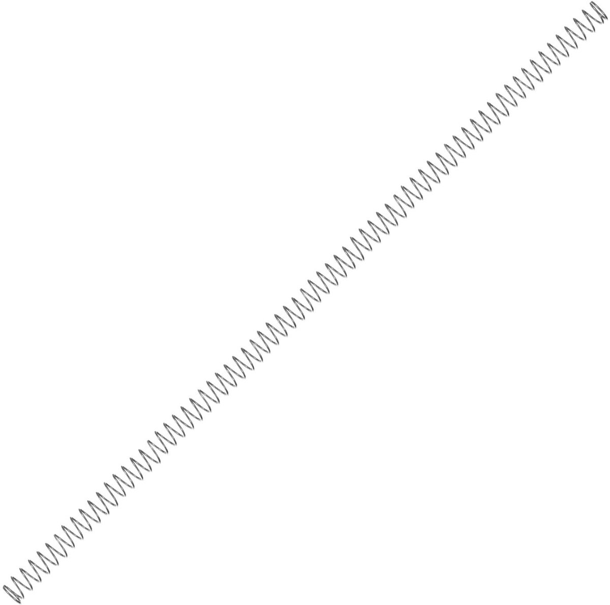 Drukveer Roestvrij Staal - Trekveer Reparatie - Doe-het-zelf Projecten - Op Maat Te Snijden - 30 cm Lengte - Grijs