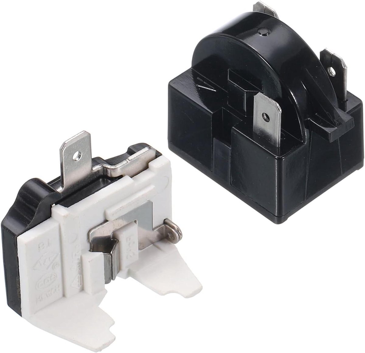 Startrelais Koelkast - Motoronderdeel - Apparaat Reparatie - Overbelastingsbeveiliging - 3 Pin - Zwart