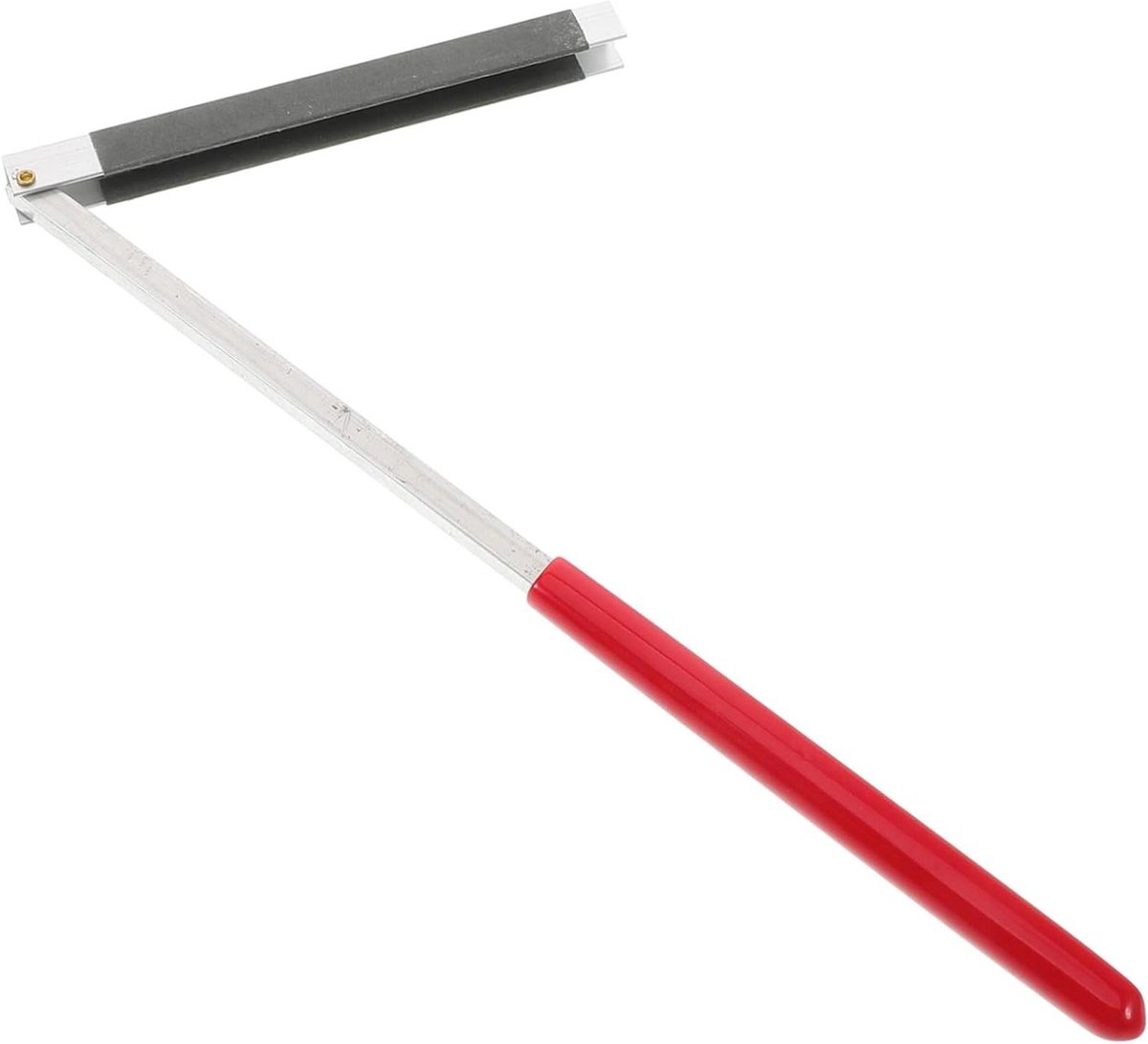 Gitaar Vijl - Reparatie Gereedschap - Fret Onderhoud - Koolstofstaal Tanden - 20 cm - Rood