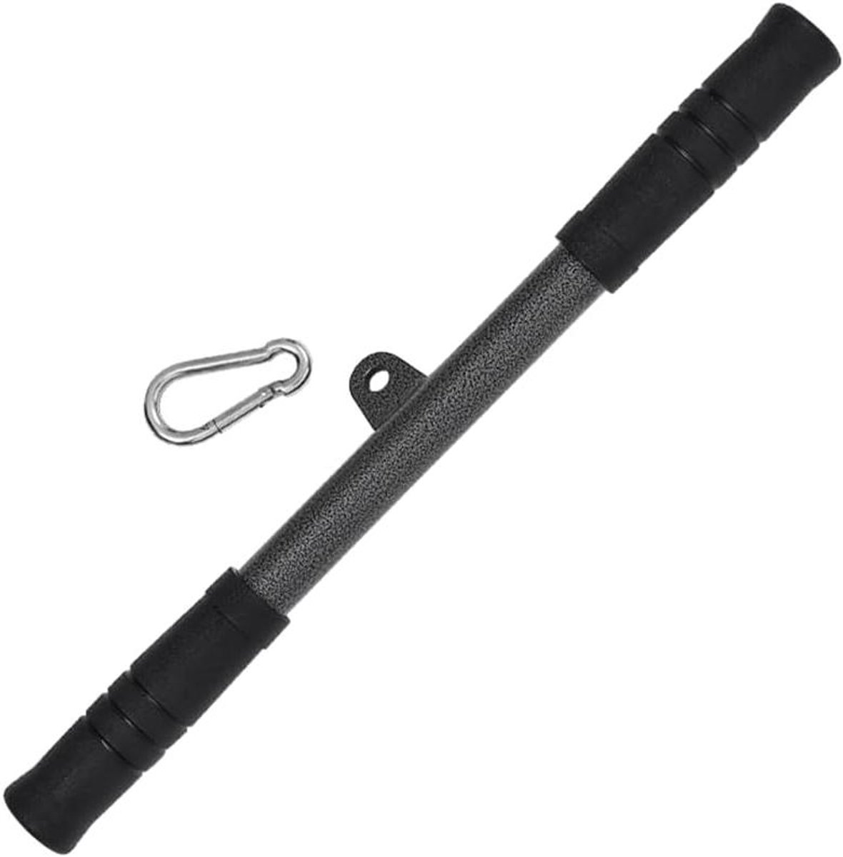 Fitness Handgreep - Kabel Machine - Krachttraining Thuissport - Antislip Grips - 55 cm - Zwart