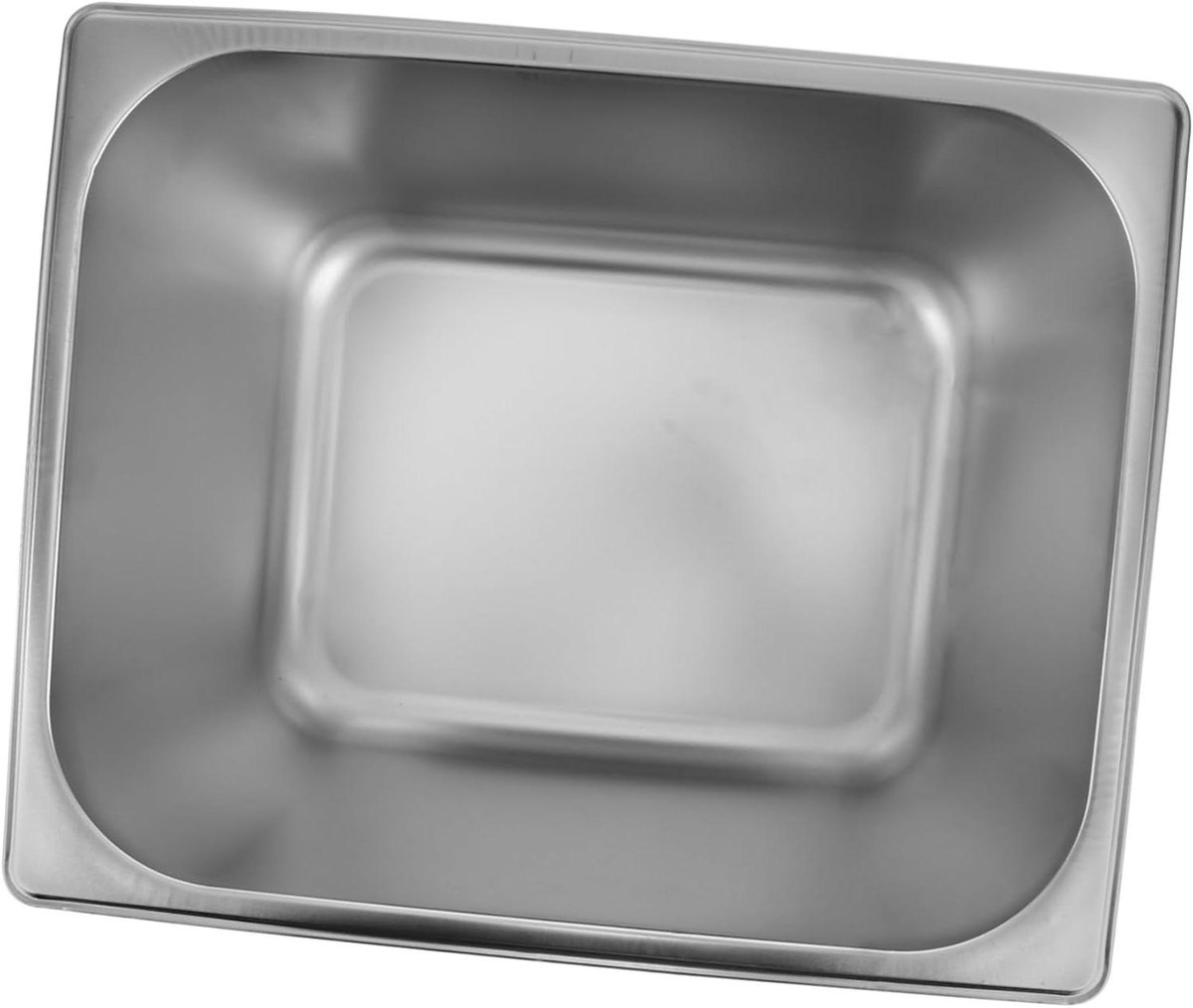 Buffetpan Roestvrij Staal - Voedselcontainer Serveerpan - Eten Presenteren - Met Deksel - 32.5 cm - Zilver