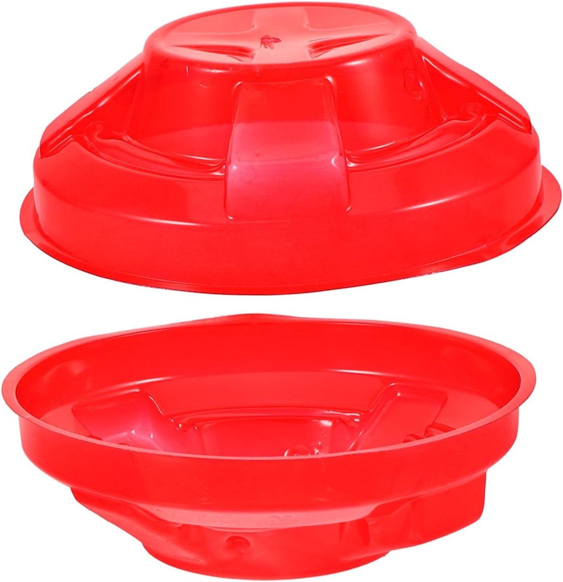 Rookmelder Hoezen - Beschermers Set - Keuken Gebruik - Stof & Vuil Wering - 2 Stuks - Rood