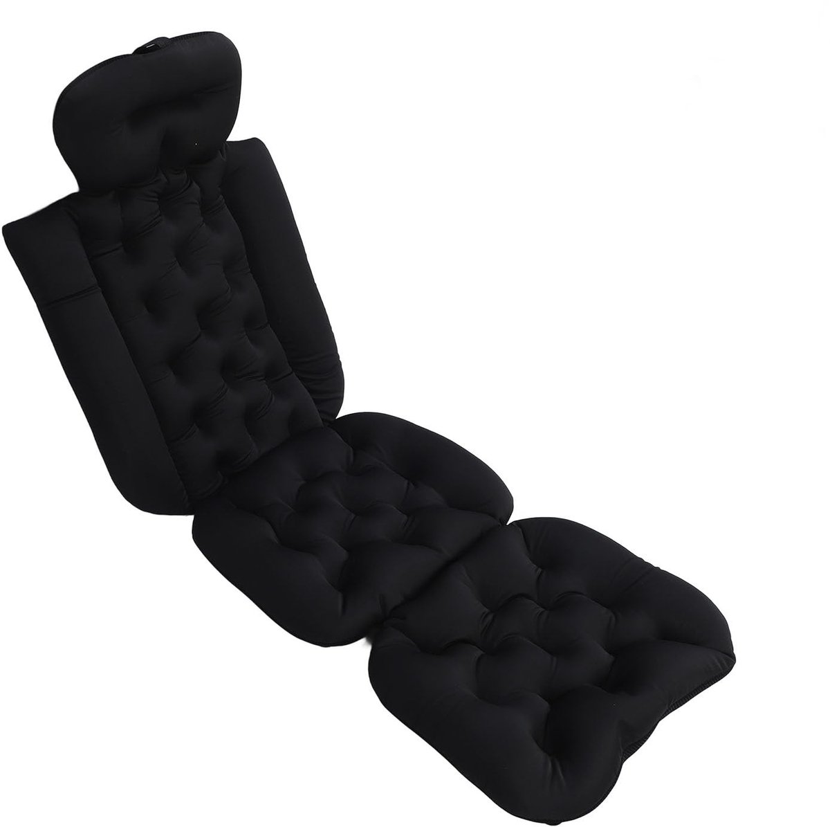 Dailygoods- Badkussen Ergonomisch Ontwerp - Badkussen voor Badkuip - Antislipbasis - Afneembaar/Washbaar - Sterke Zuignappen - Comfortabel Gebruik - Badmatras
