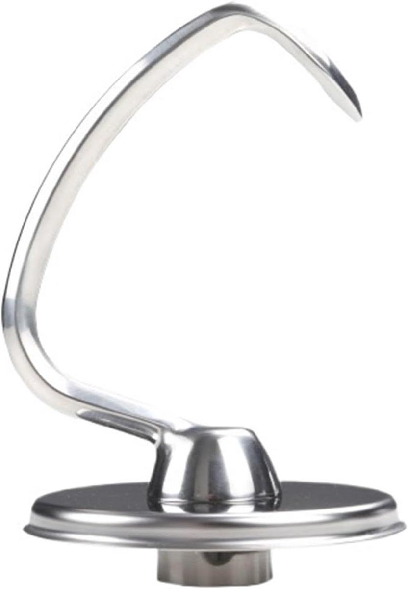 Deeghaak Mixer Accessoire Deeg Kneden Roestvrij Staal 4.5QT Zilverkleurig
