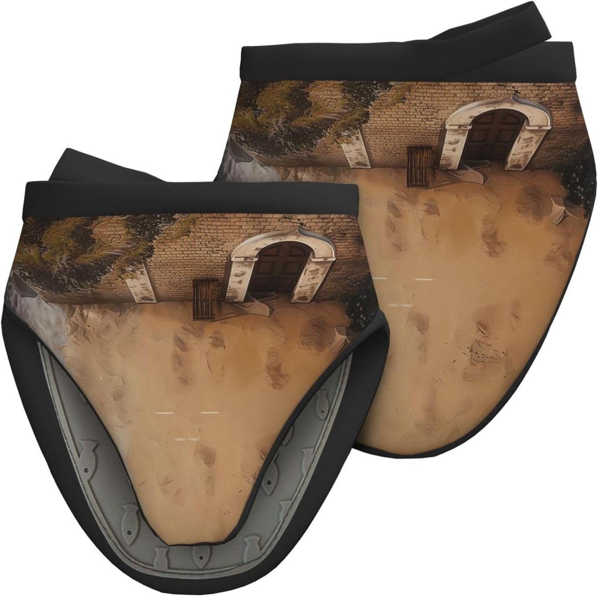 Mini ovenwanten - Hittebestendige handschoenen - Veilig koken - Antislip siliconen - 2 stuks - Zwart