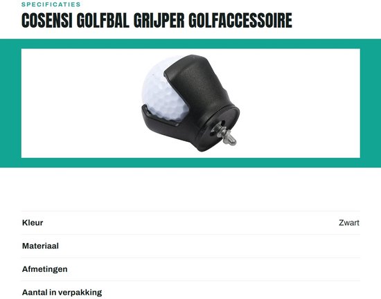Golfbal Pick Up - 2 Stuks - Grijper/Klauwen - Zuignap - Golf Accessoire - Automatische Vergrendeling — afbeelding 3