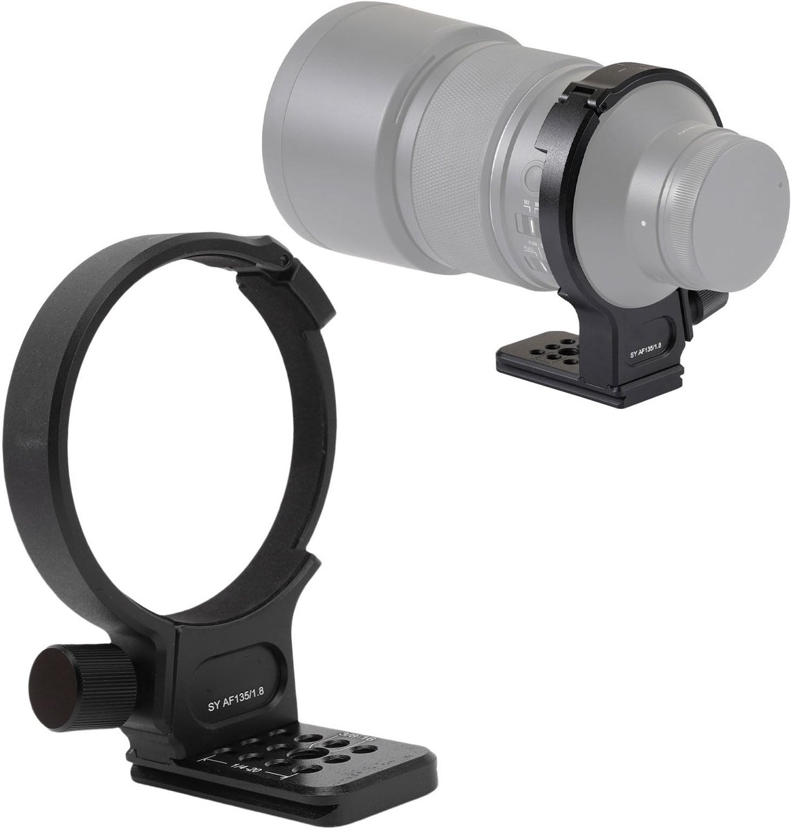 Dailygoods- Lens Kraag Geschikt voor Samyang AF135 F1.8 - Metalen Statief Kraag - Statiefringringstandaard - 70 Mm QR Plaat - Lens Kraag Statiefbevestiging - Lensstatief