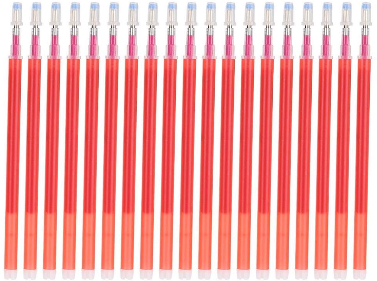 Dailygoods- Stofmarker Pen Navulling 100 Stuks - Stofmarker Set - Quilten - Naaien - Kleur: Wit/Rood/Blauw/Zwart - Voorzien van Pendop - Markerpen
