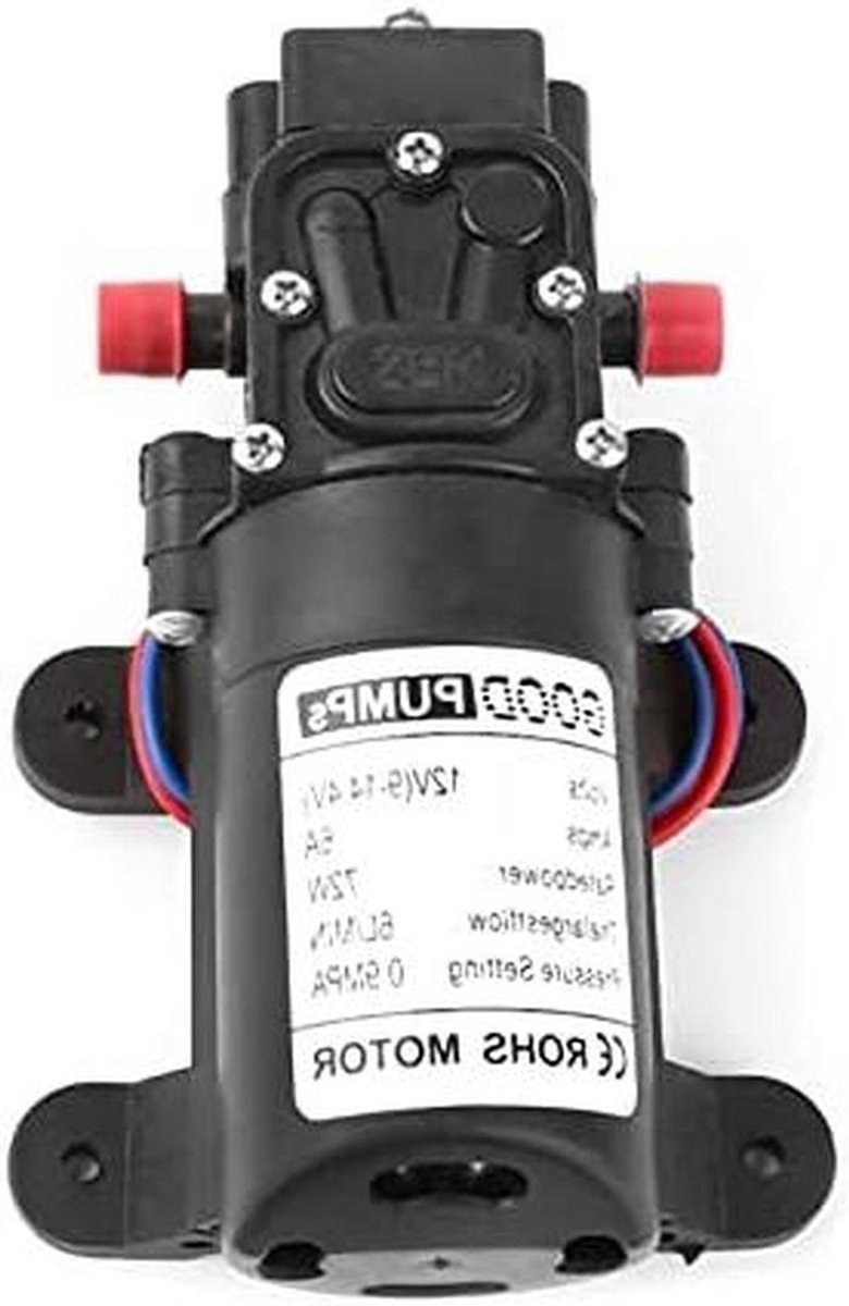 Dompelpomp, 12 V, 72 W, automatische schakelaar, reflux, kraanpomp, hoge druk, microwaterpomp met membraan, bootpomp