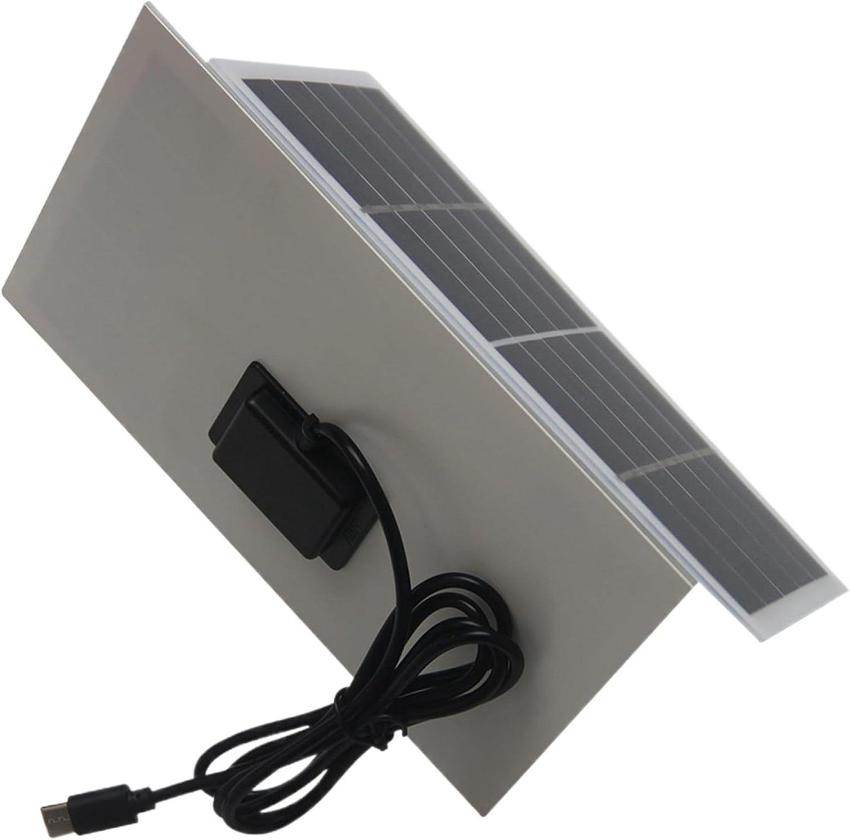 Zonne-oplader - Draagbare stroom - Buiten opladen - Hoge conversie 15W - 18 x 14 x 3 cm - Wit