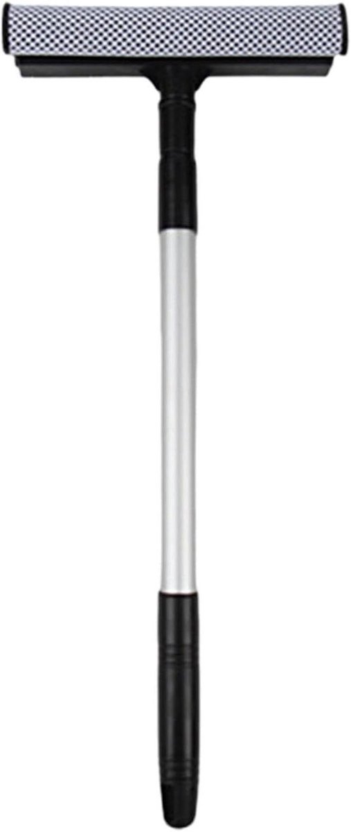 Voorruit Reiniger - Raamwisser Tool - Glas Oppervlakken - Telescopisch Handvat - 77 cm Lengte - Zwart