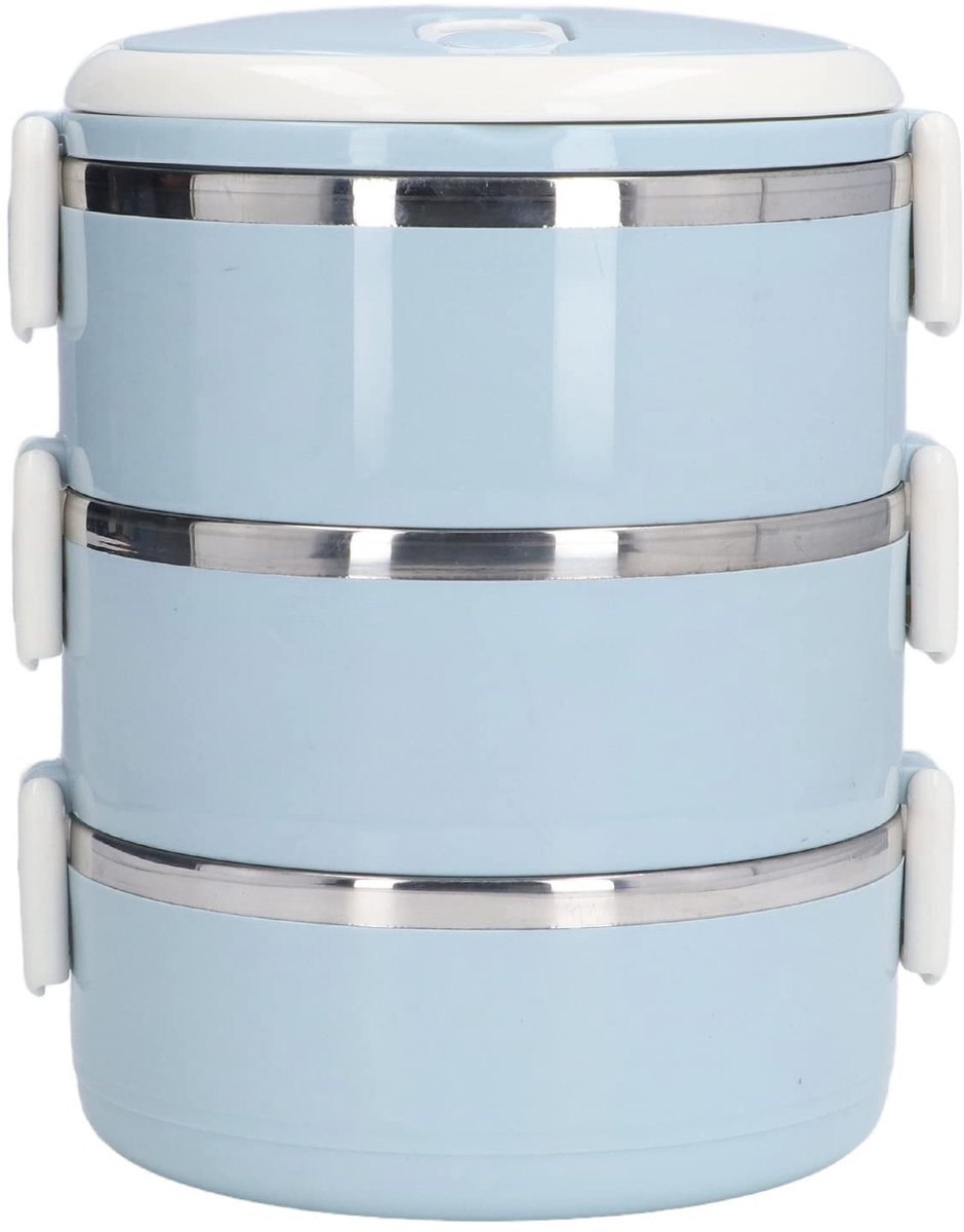 Dailygoods- Thermos - 3-laags Lekvrije Isolatie - Voedselcontainer/Bento-box - Veiligheidsontwerp - Ontluchtingsgaten - Roestvrij Staal - Lunchbox